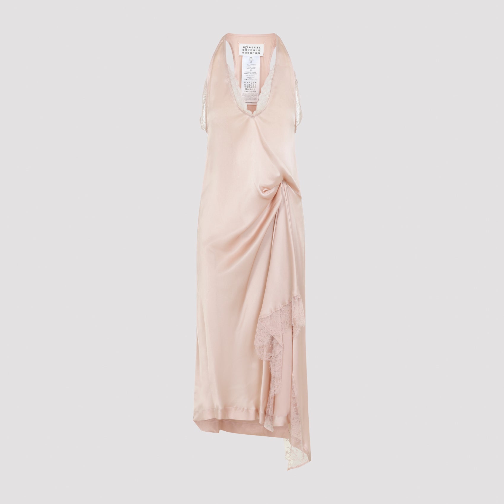 MAISON MARGIELA 메종 마르지엘라 레이스 슬립 미디 드레스