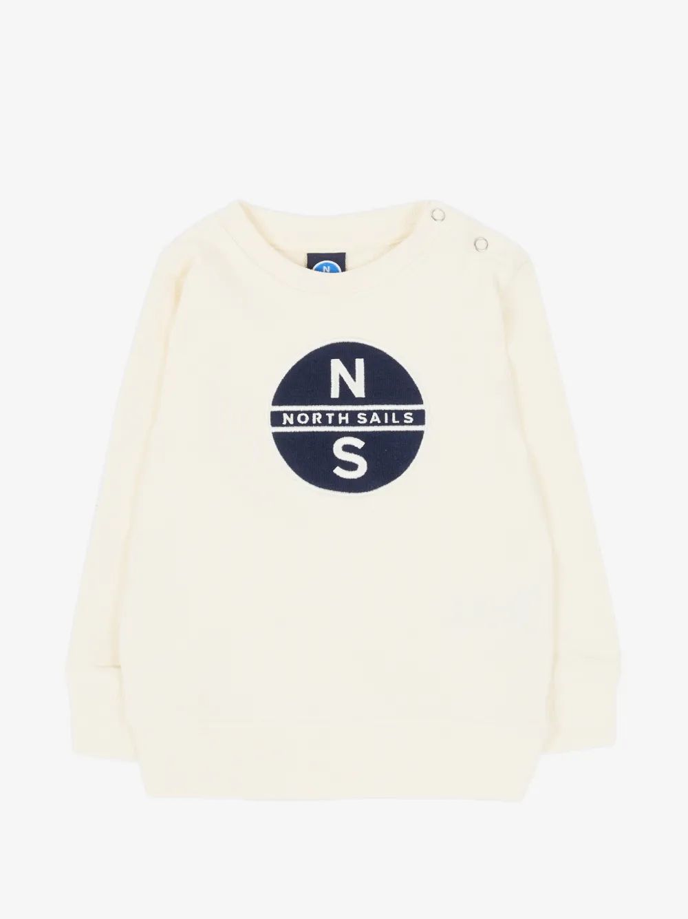North Sails Kids 로고 패치 크루넥 맨투맨