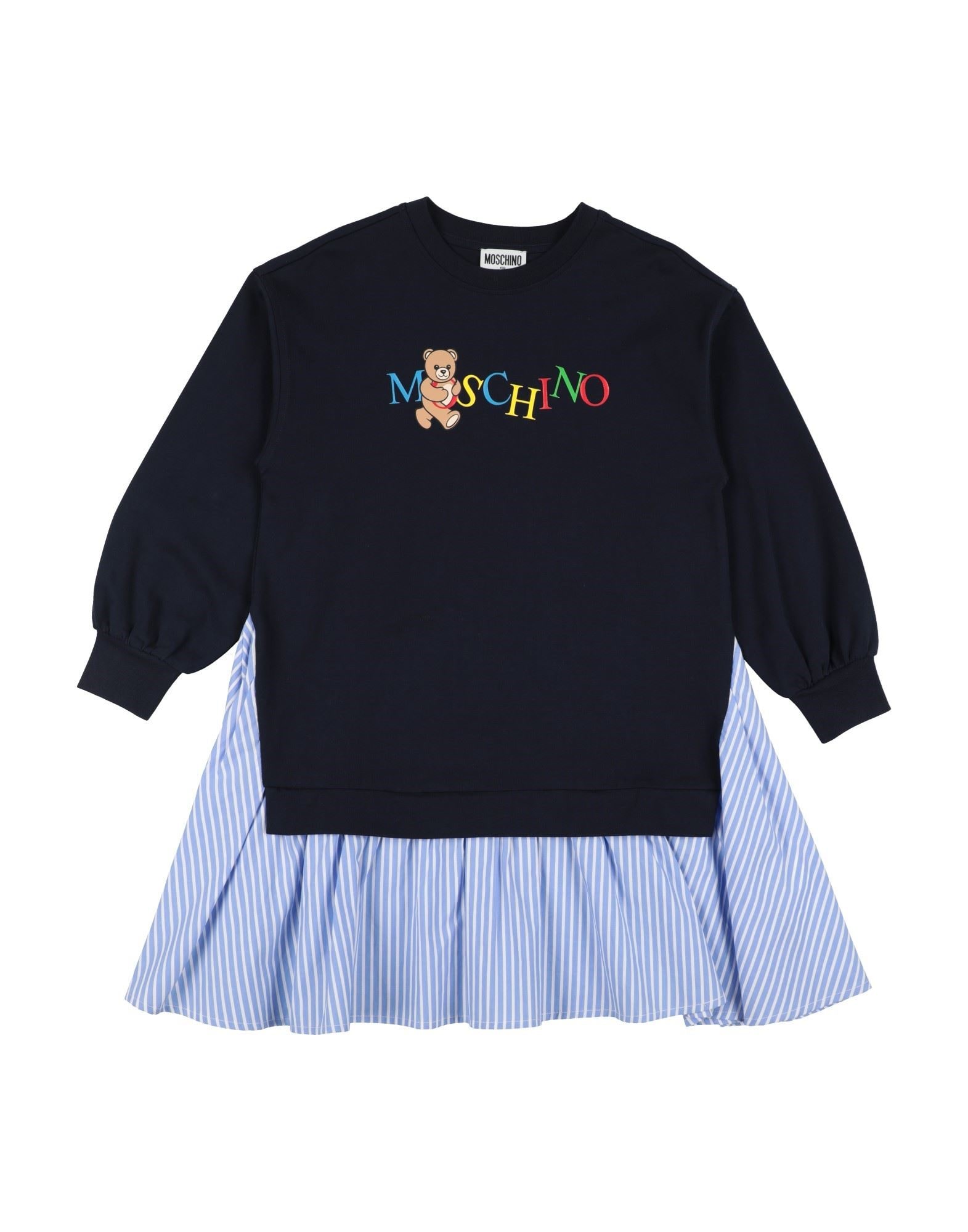 Moschino Kids 투톤 패턴 키즈 원피스