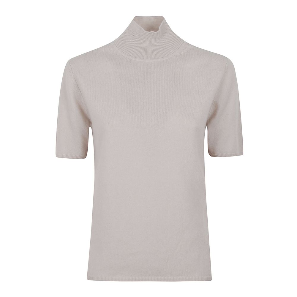 ALLUDE 반팔 니트 탑