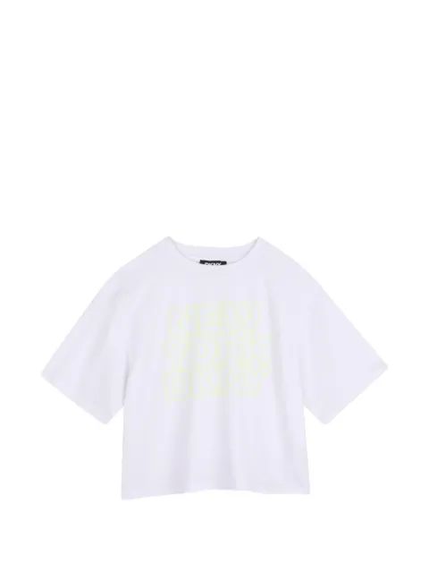 Dkny Kids 로고 프린트 크롭 티셔츠