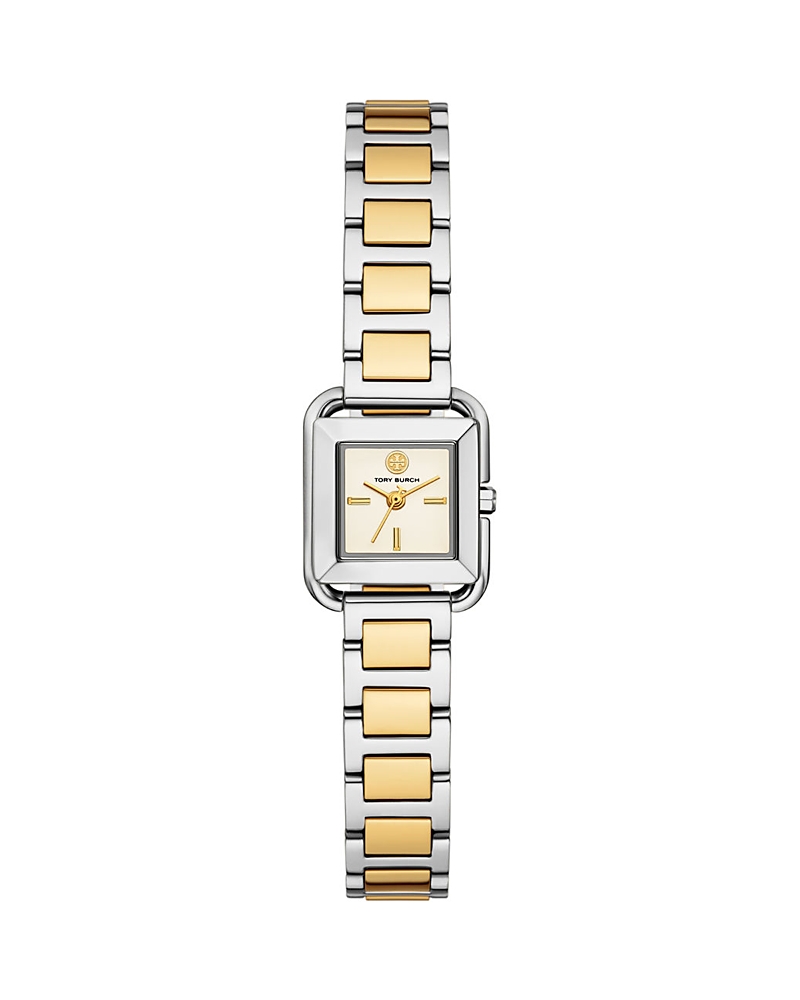 TORY BURCH 스몰 키라 스퀘어 스테인리스 스틸 시계 18mm x 18mm