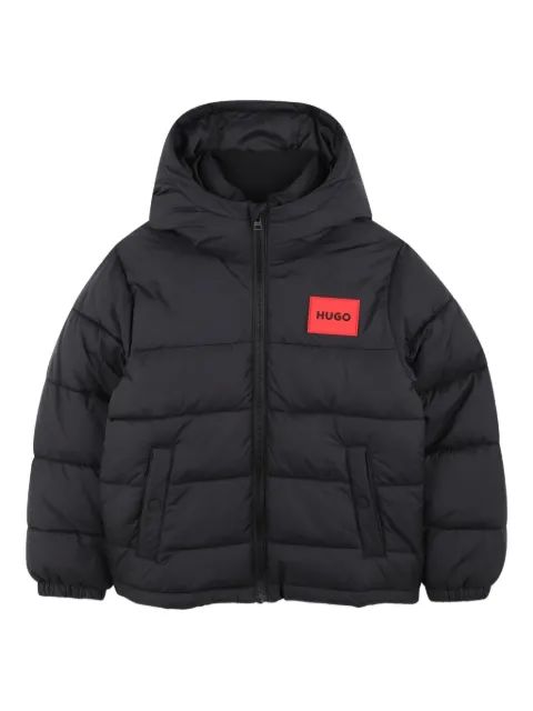 HUGO Kids 후드 퍼프 자켓