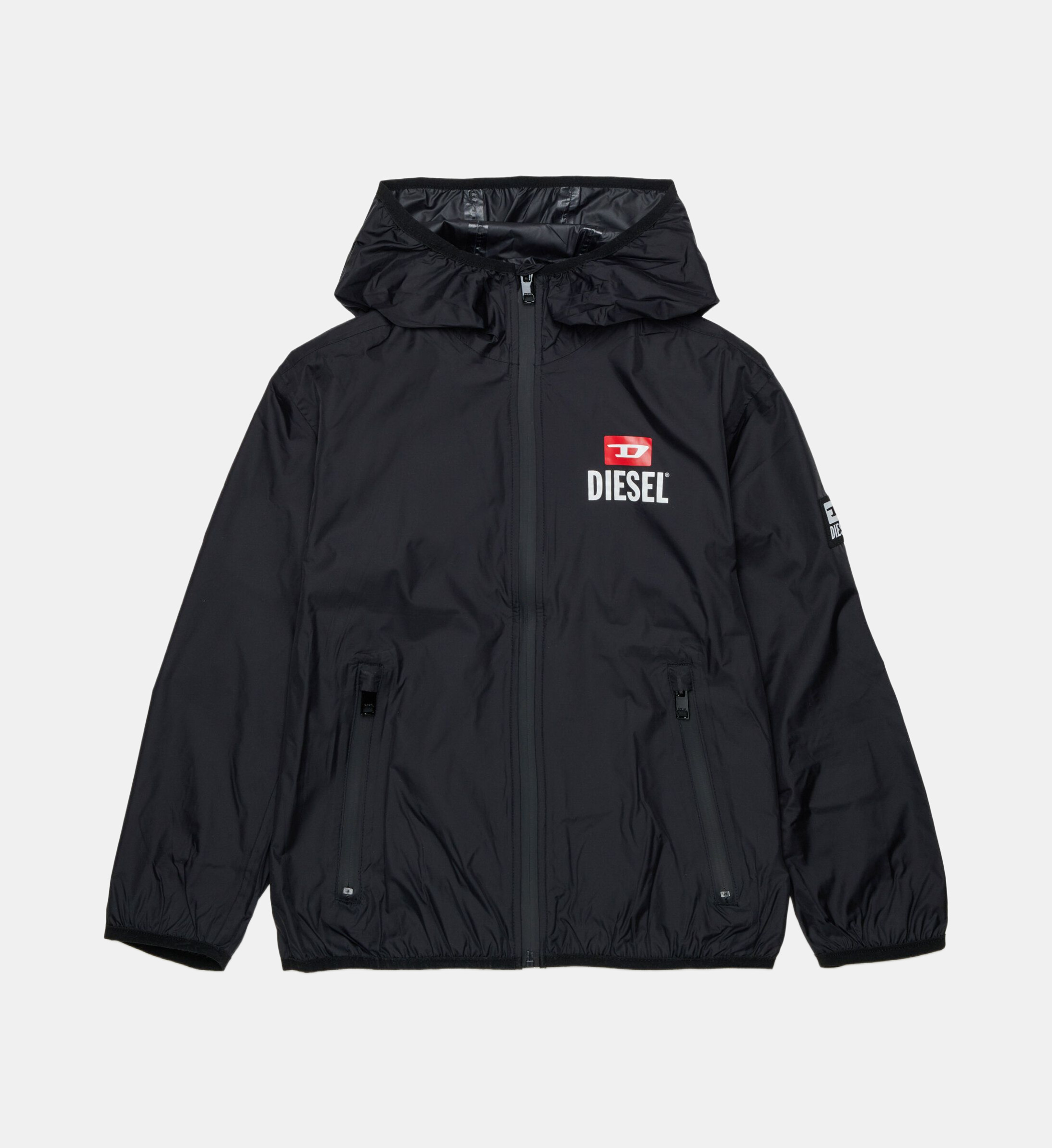 Diesel Kids 로고 인쇄 바람막이