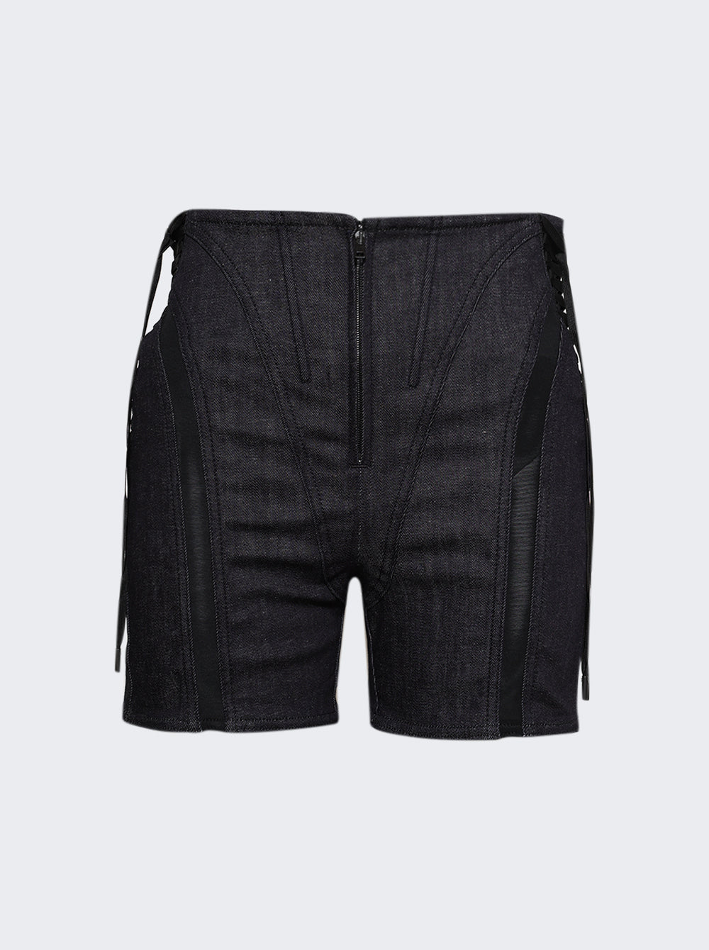 MUGLER 메쉬 레이스업 쇼츠