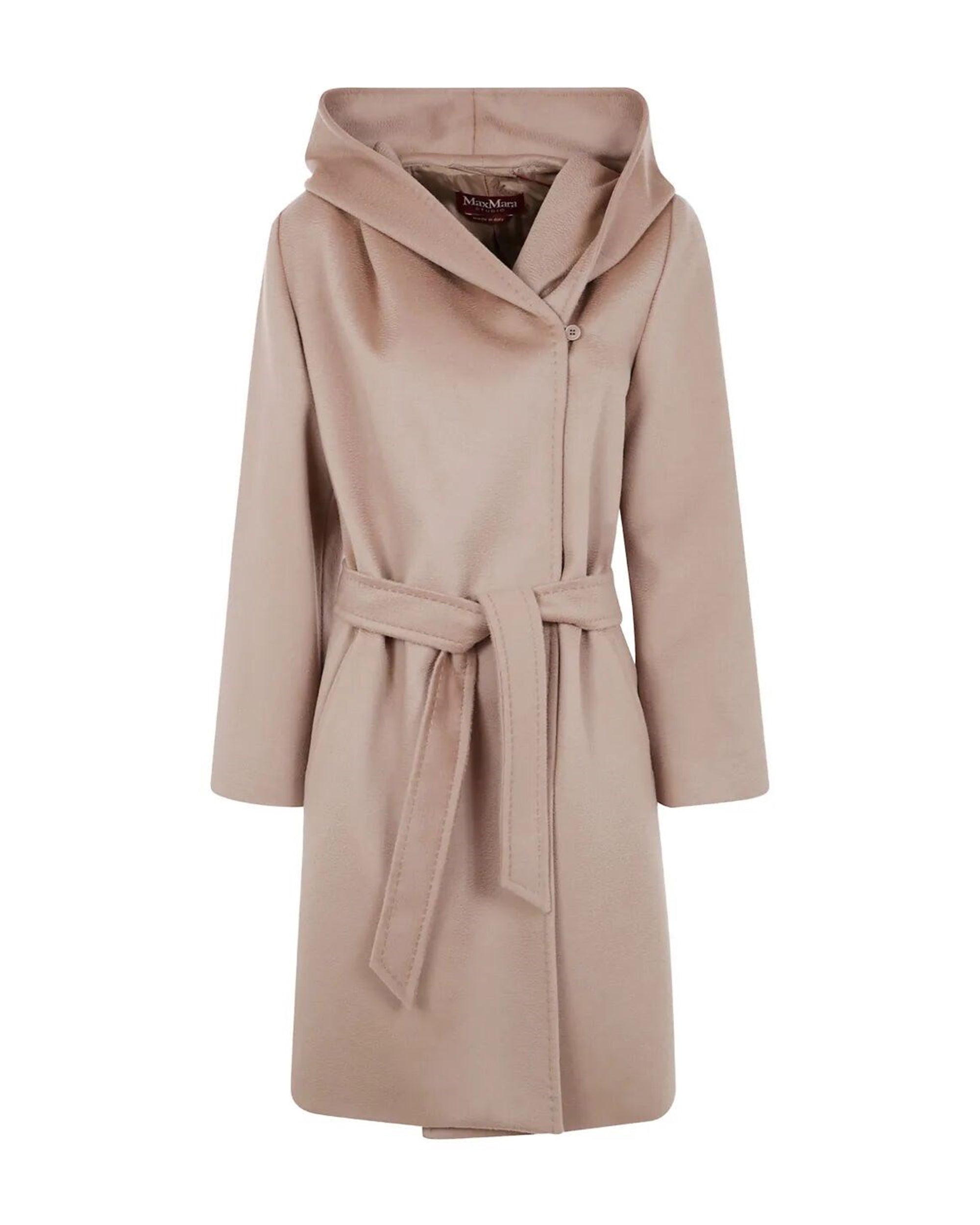 MAX MARA STUDIO 맥스마라 스튜디오 후드 벨트 울 코트