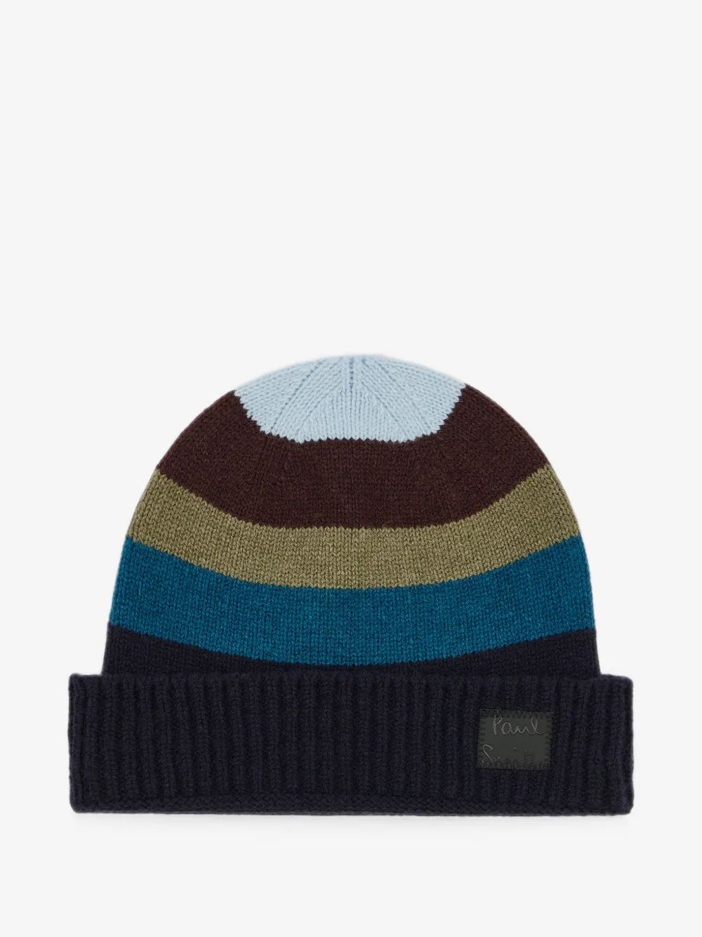 Paul Smith 블루 스트라이프 울 비니