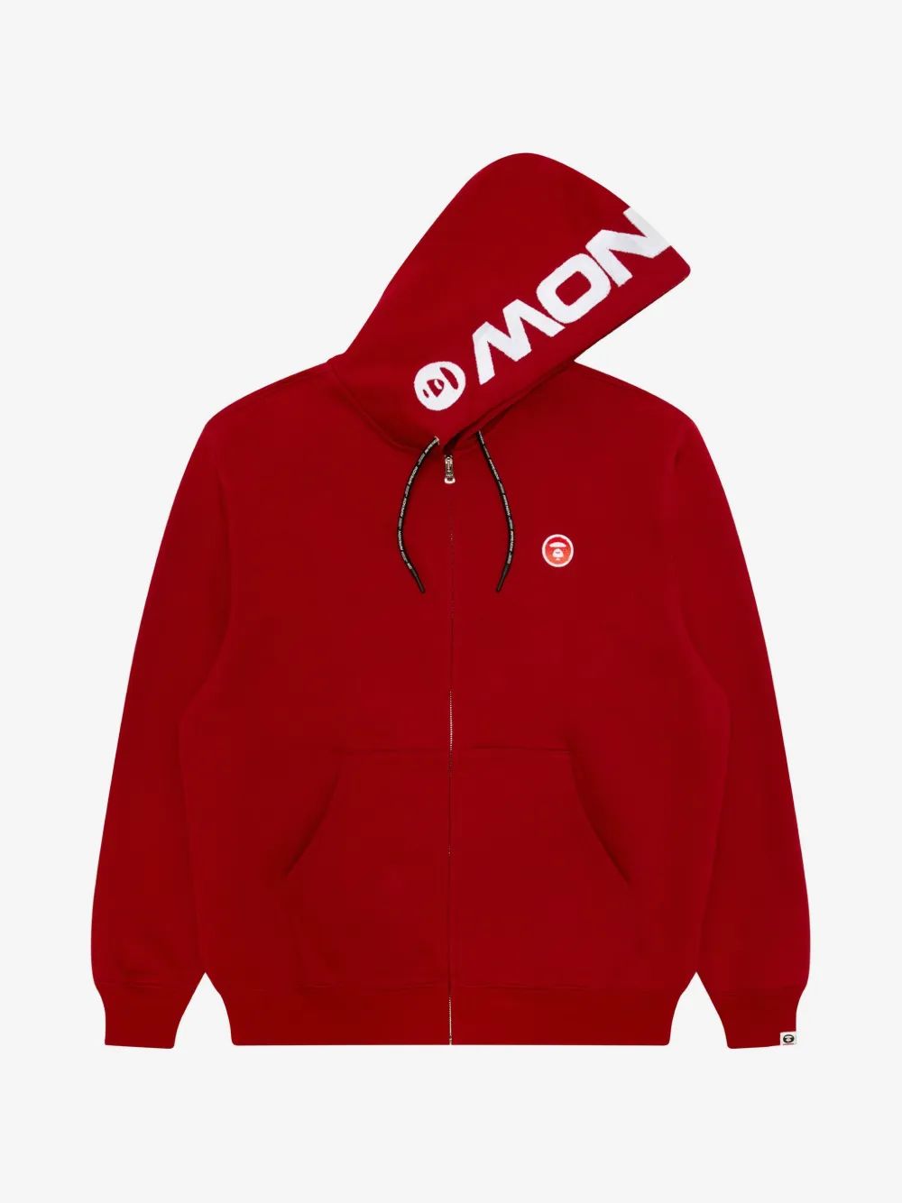 AAPE by A Bathing Ape 로고 프린트 집업 후드