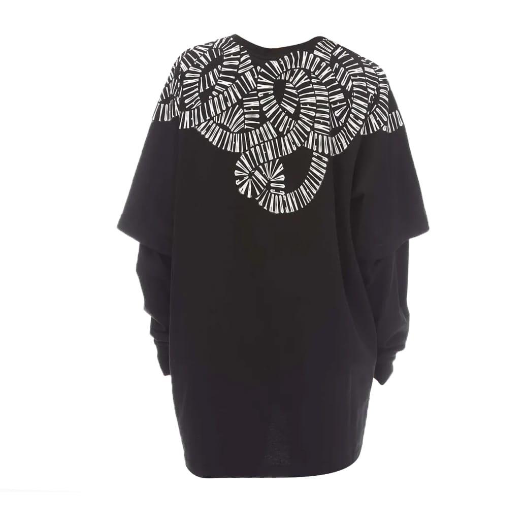 MARCELO BURLON 스네이크 윙스 더블 슬리브 티셔츠