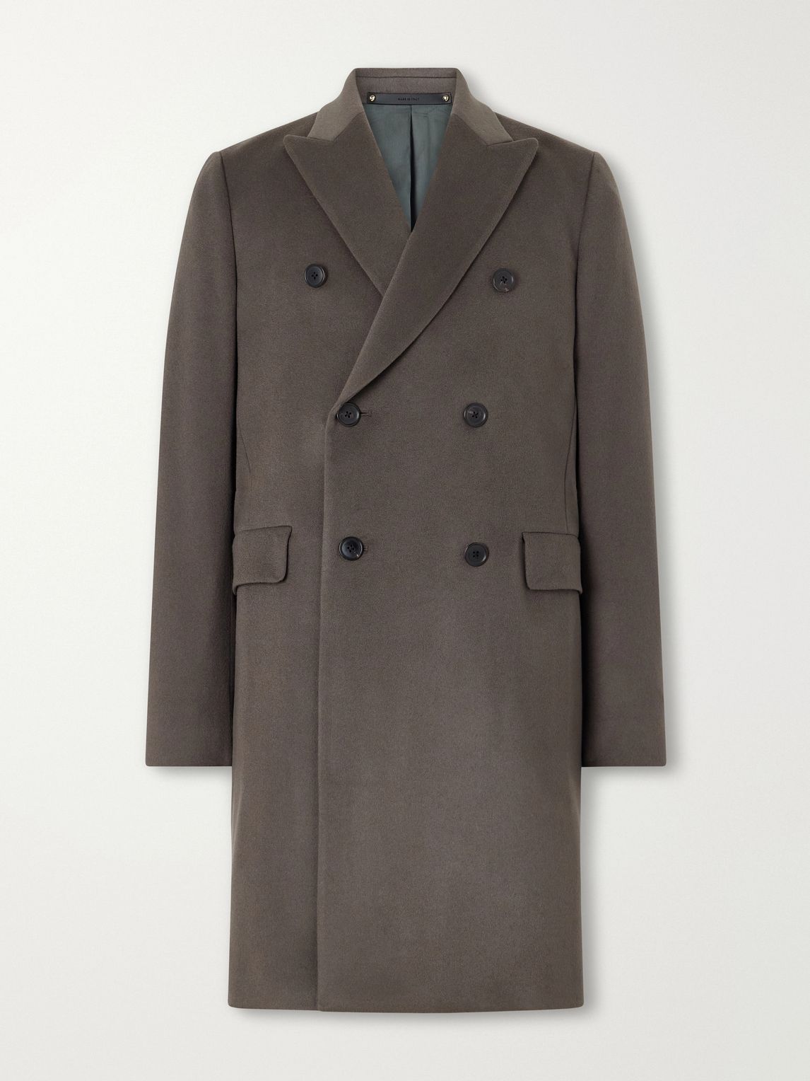 Paul Smith 더블 브레스트 울 캐시미어 혼합 코트