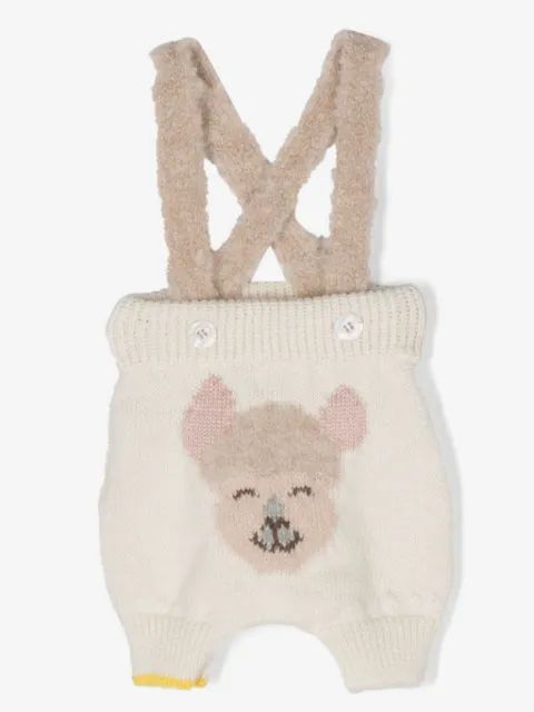 Gensami kids 알파치노 패턴 인타르시아 니트 덩가리