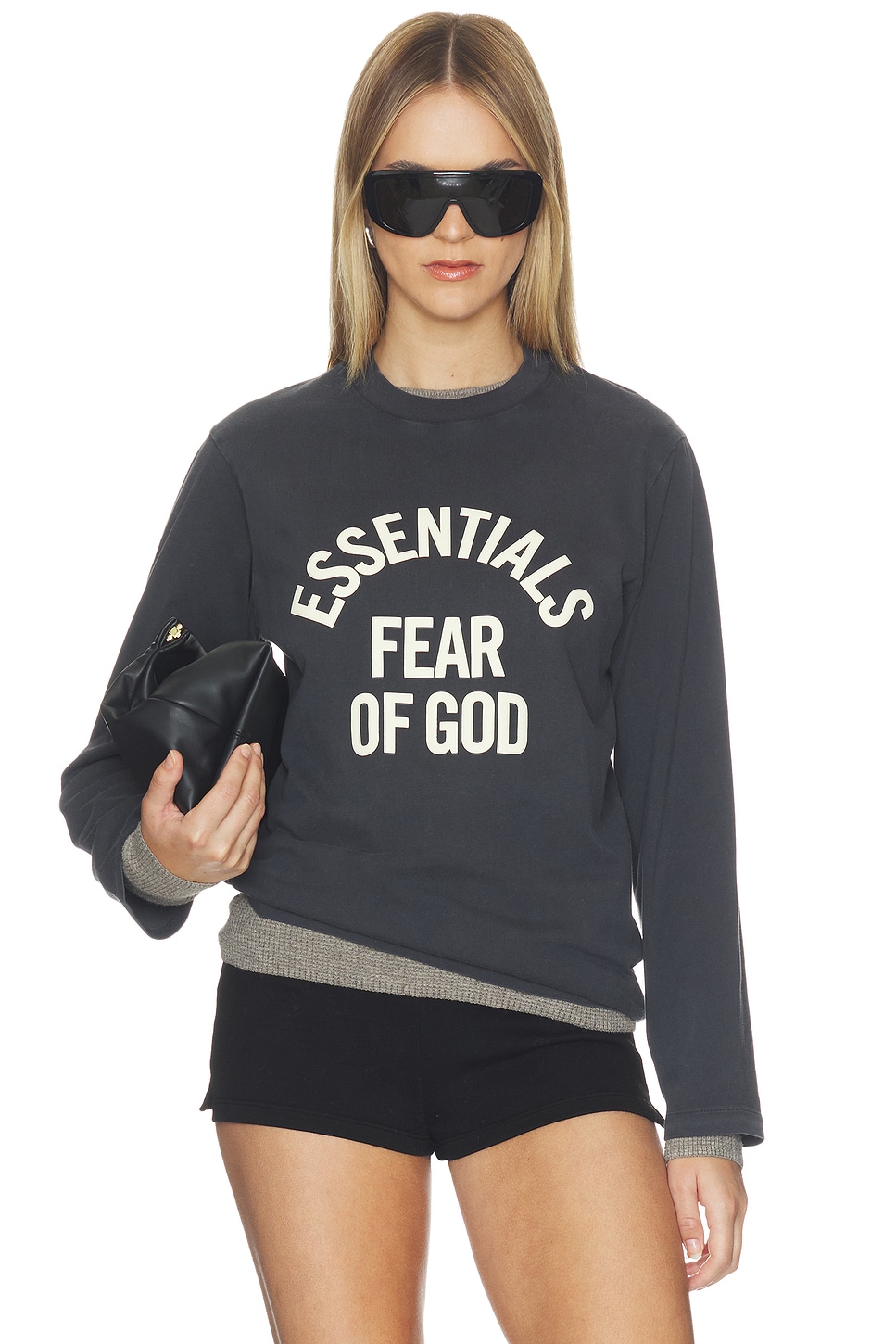 FEAR OF GOD 캠퍼스 긴팔 티셔츠