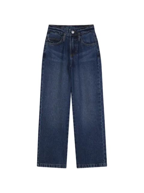 Dkny Kids 로고 패치 스트레이트 레그 진