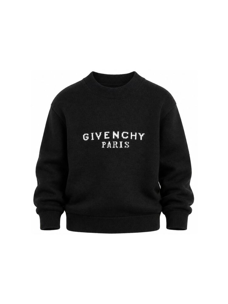 Givenchy Kids 로고 인타르시아 니트 점퍼