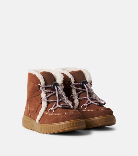 Sorel Kids Ona Ave™ 스웨이드 스노우 부츠