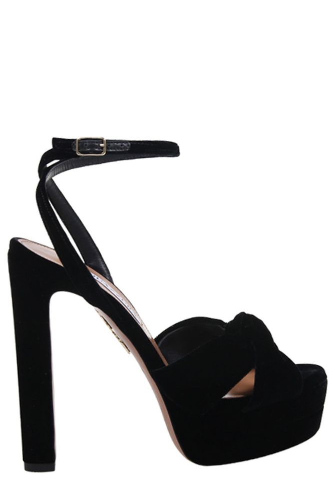 AQUAZZURA 큐피드 플래토 힐 샌들