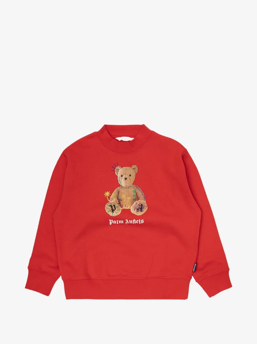Palm Angels Kids 테디베어 로고 프린트 맨투맨