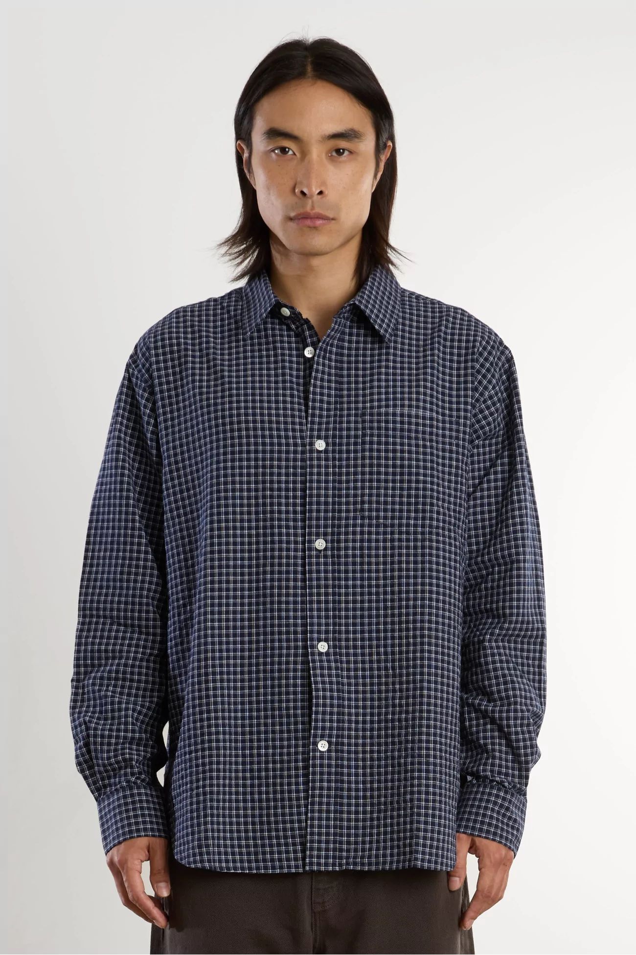 Norse Projects 에스페빅 오버사이즈 체크 셔츠