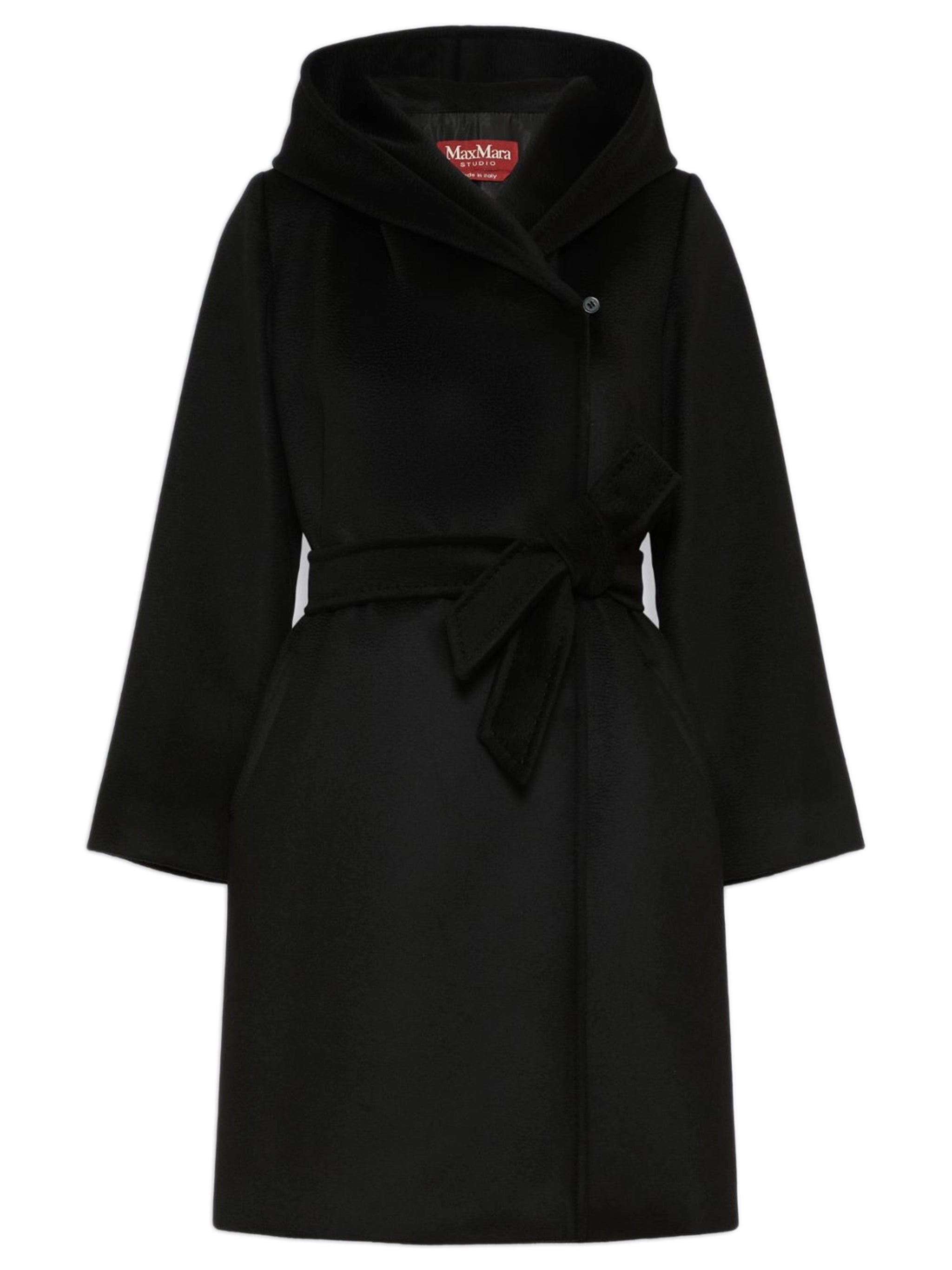 MAX MARA STUDIO 뉴망 울 드랩 드레싱 가운 코트