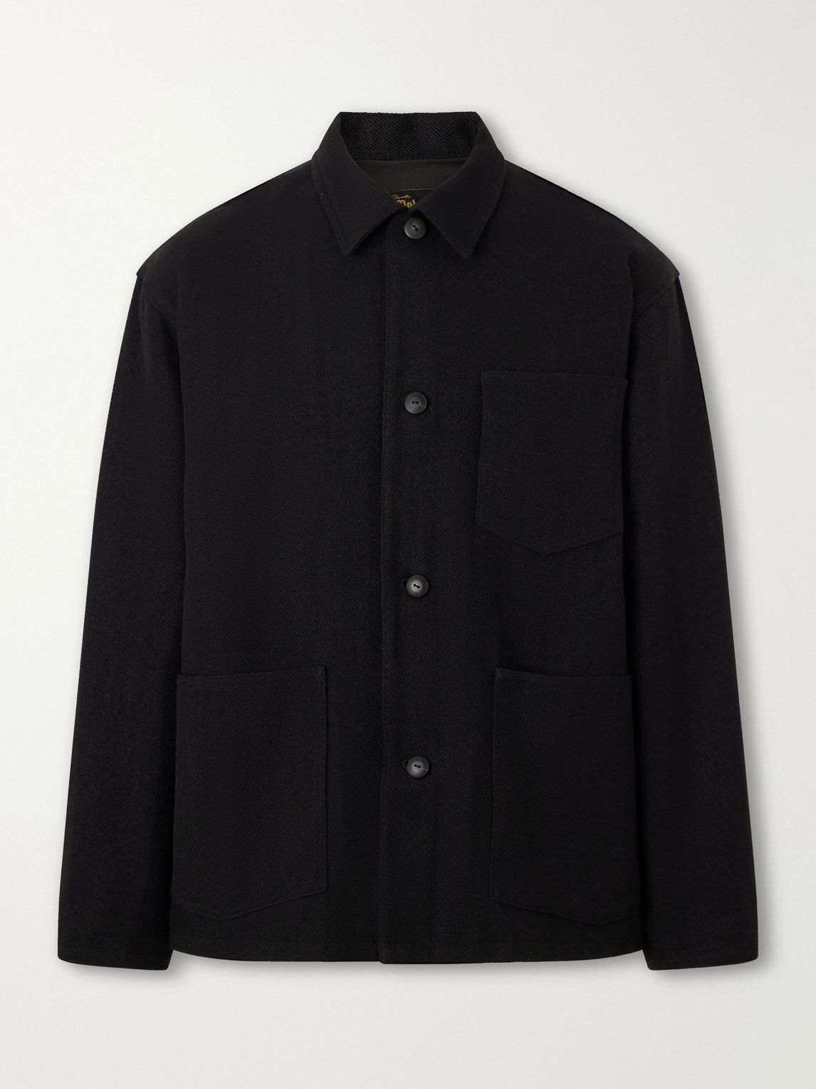Visvim 베이커 텍스처드 울 린넨 블렌드 자켓