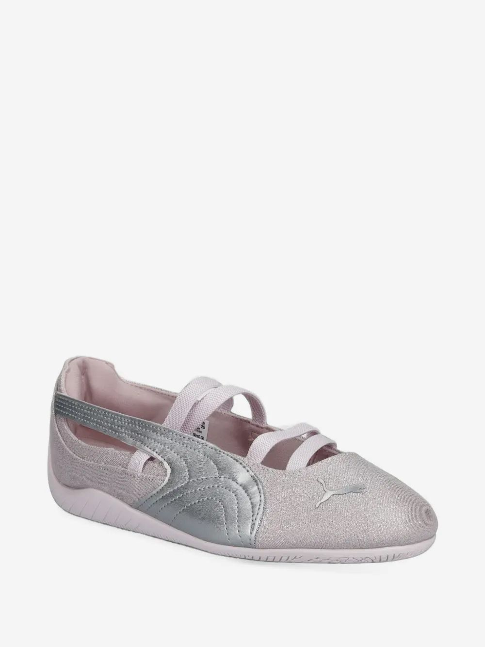 Puma Kids 스피드캣 글리터 로고 패치 발레 플랫