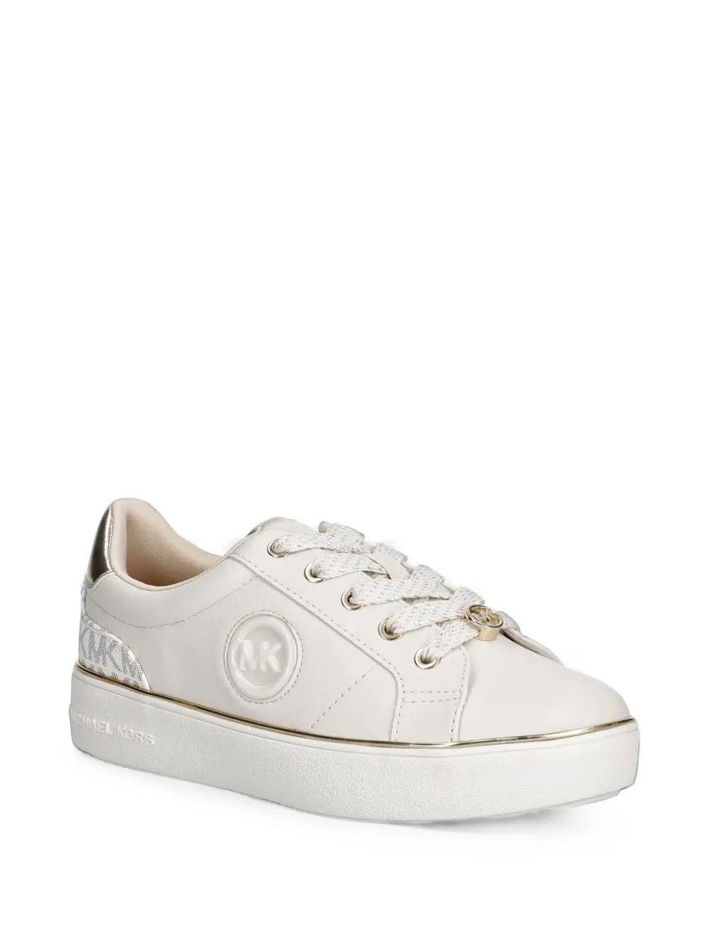 Michael Kors Kids 조르다나 핀 로고 플라크 플랫폼 스니커즈