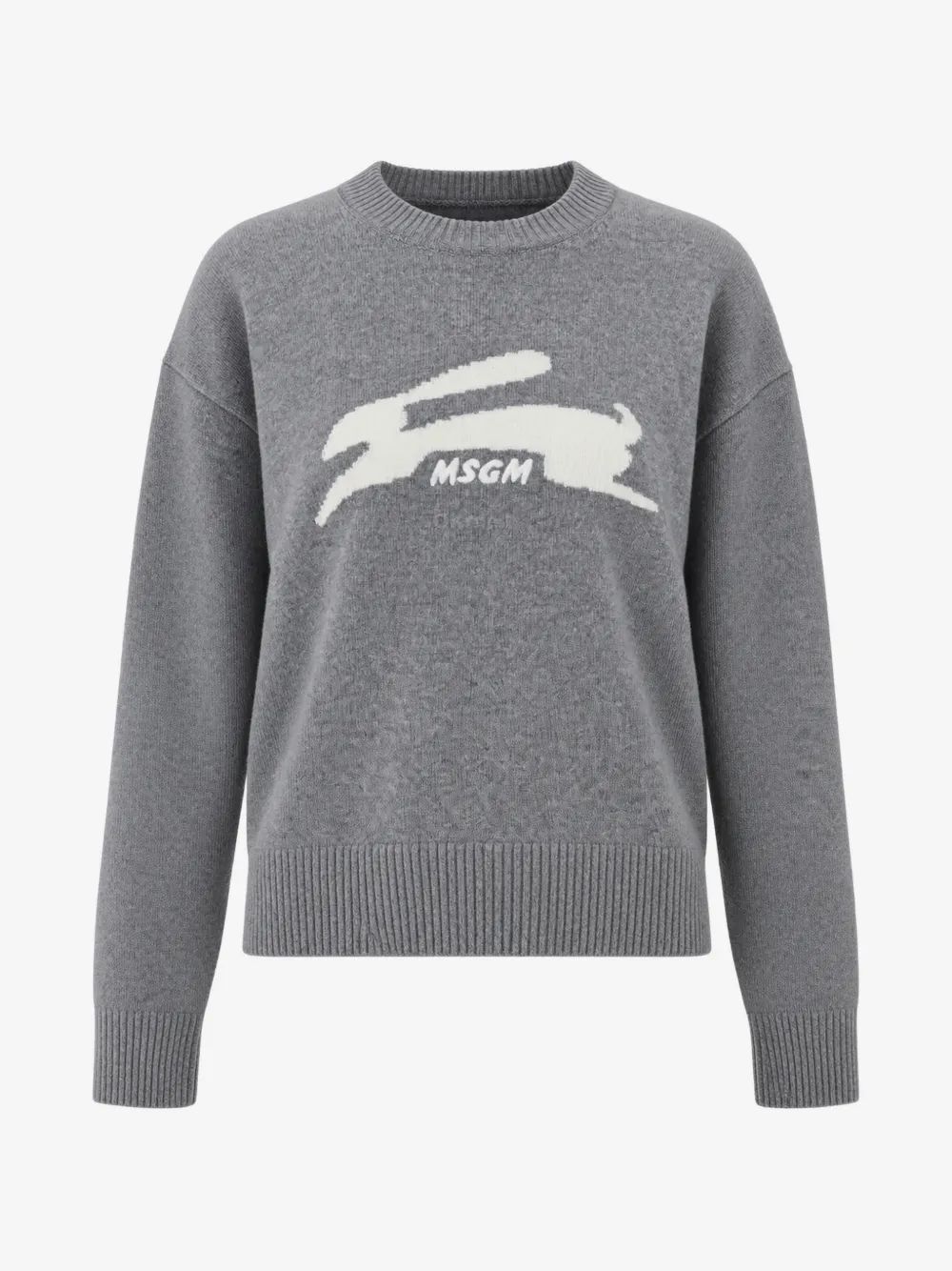 MSGM 토끼 인타르시아 크루넥 맨투맨