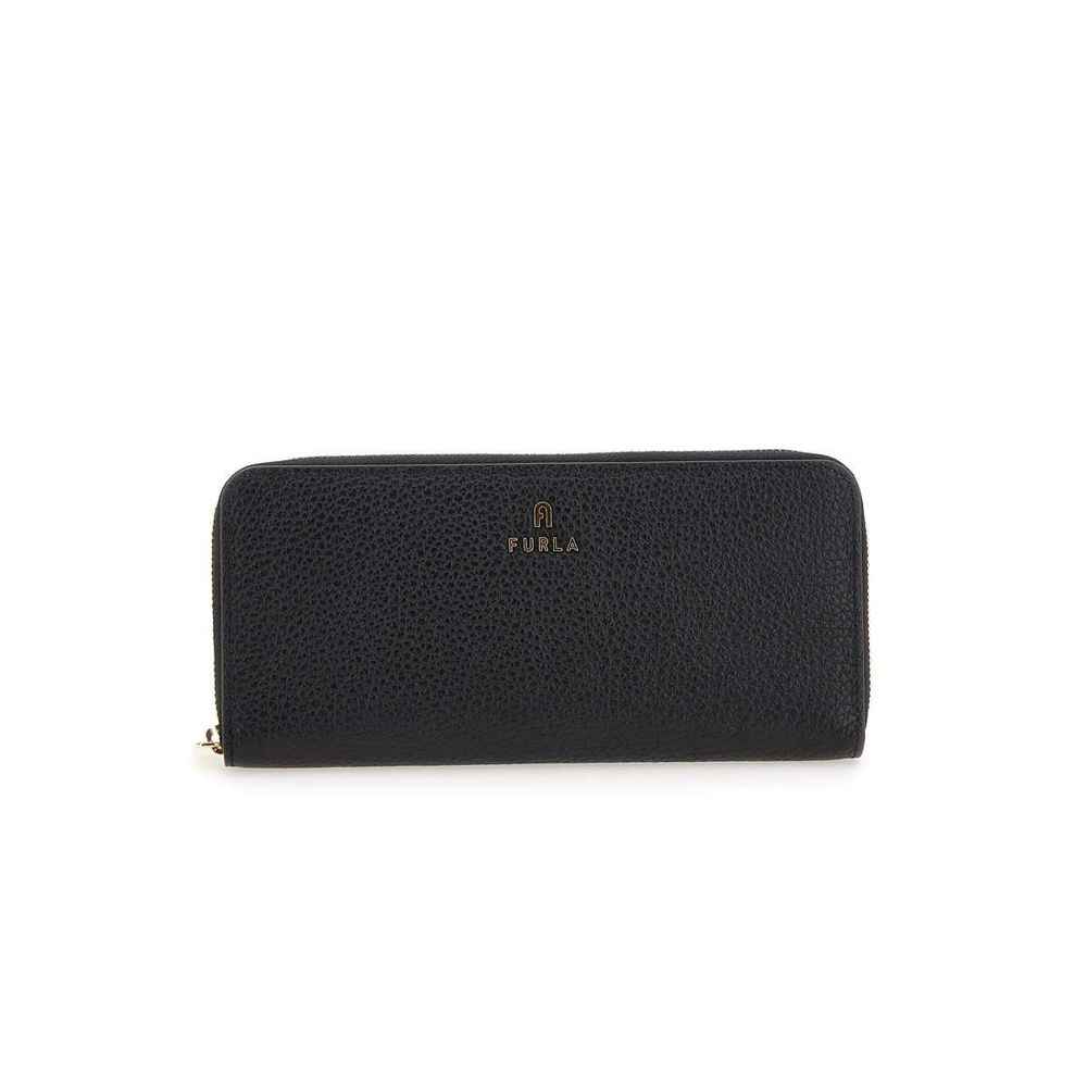 FURLA Furla Camelia Logo Plaque Zipped Wallet