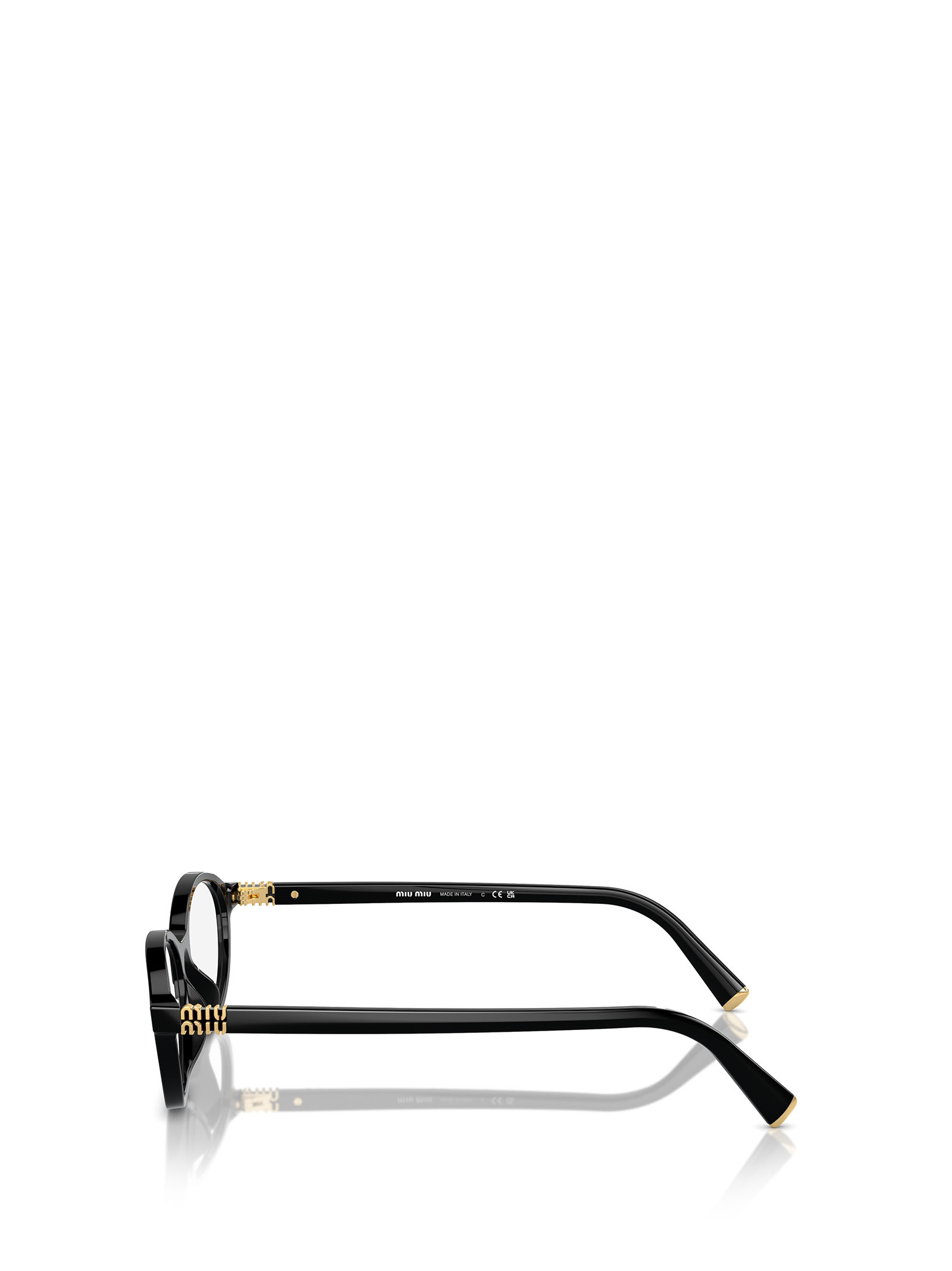 MIU MIU MU 09XV 블랙 여성 안경