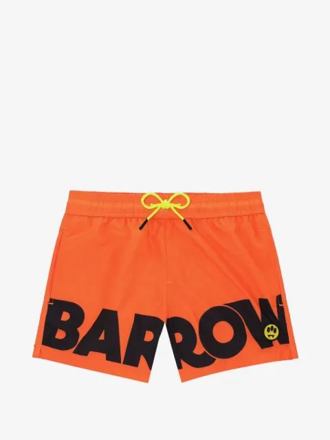 Barrow kids 로고 프린트 수영 반바지
