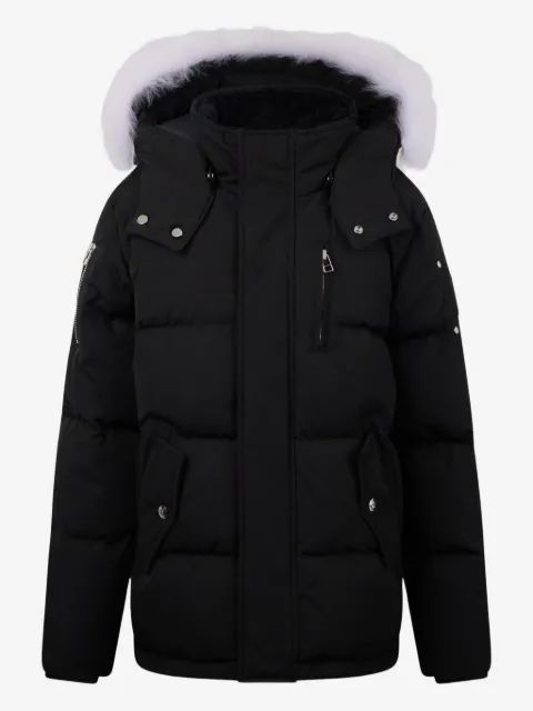 MOOSE KNUCKLES KIDS 로고 디테일 패딩 자켓
