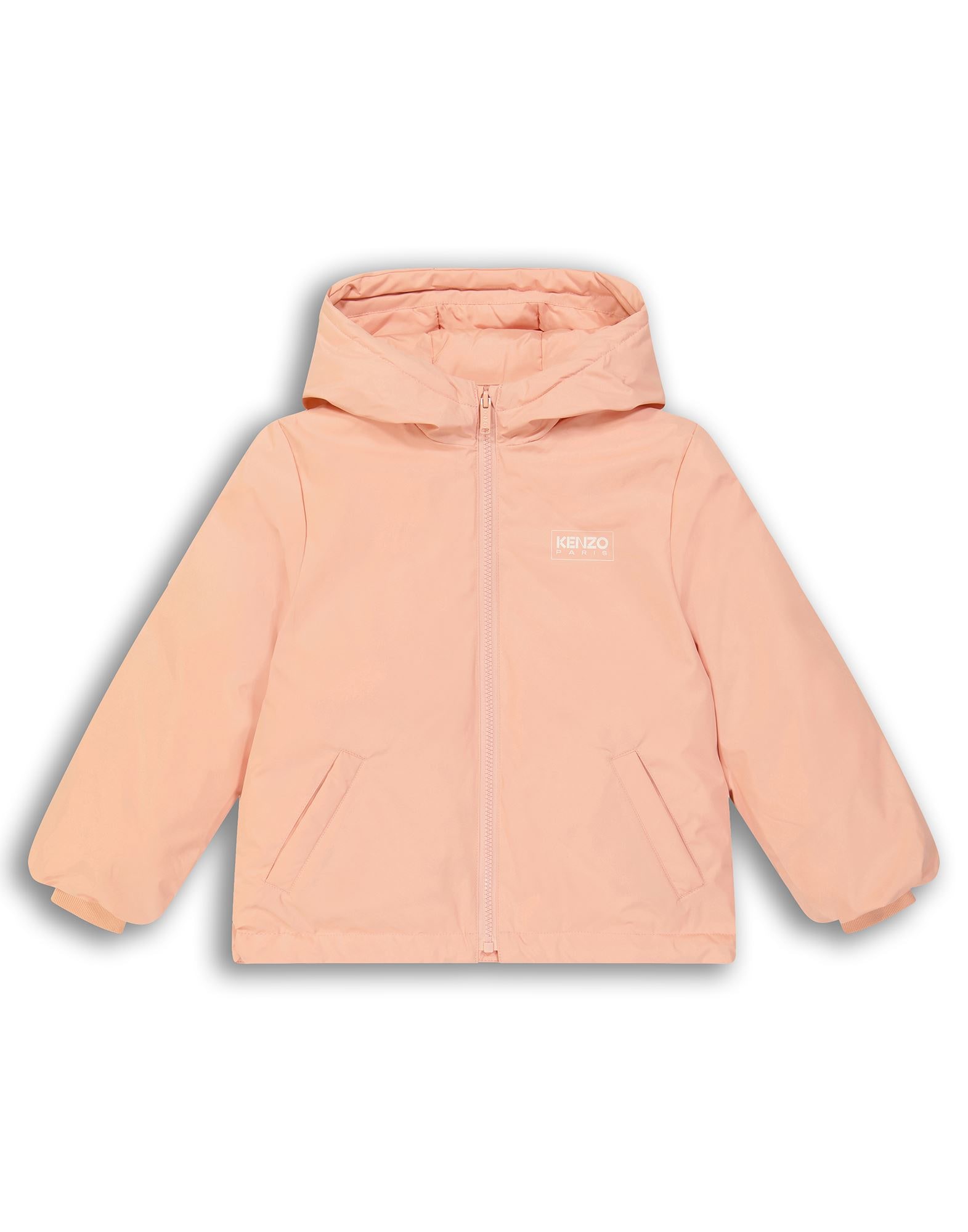 Kenzo Kids 솔리드 컬러 다운 패딩