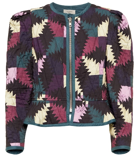 ISABEL MARANT ETOILE 하필리얼 프린트 패치워크 자켓