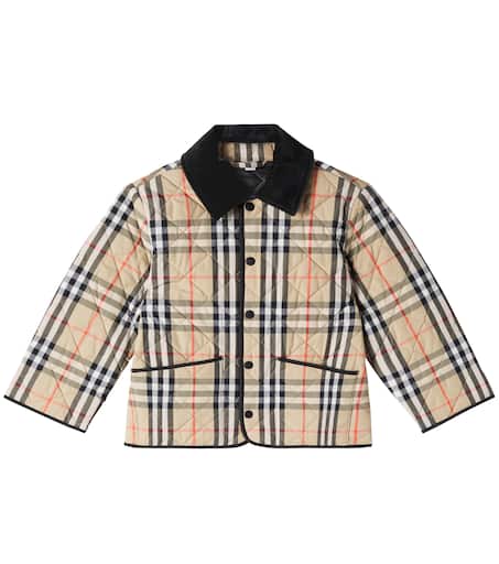 Burberry Kids 퀼팅 자켓
