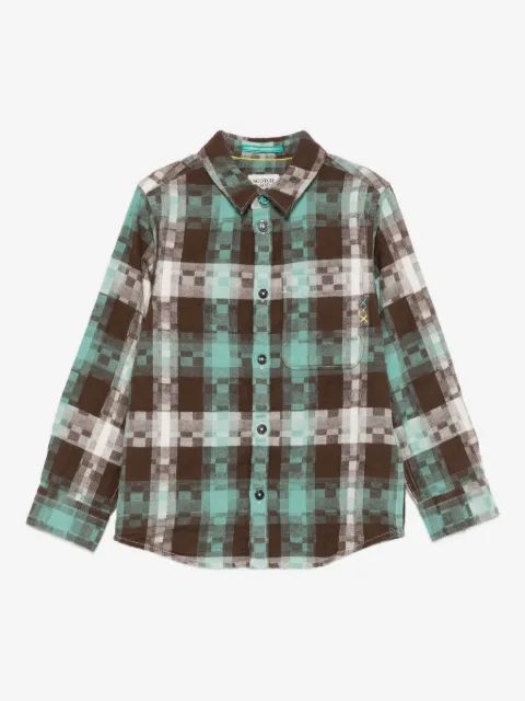Scotch & Soda Kids 체크 롱슬리브 셔츠