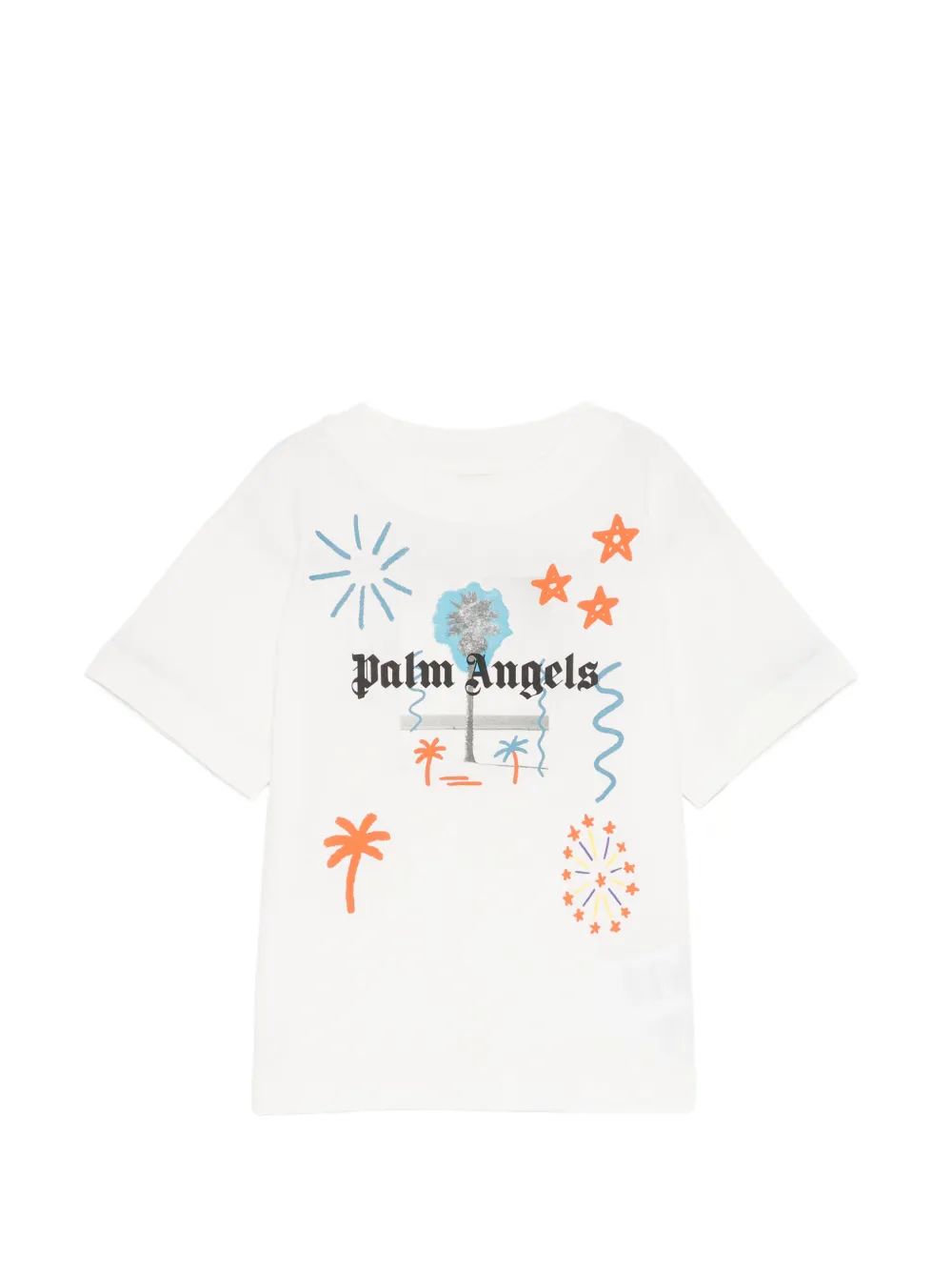 Palm Angels Kids 그래픽 프린트 티셔츠
