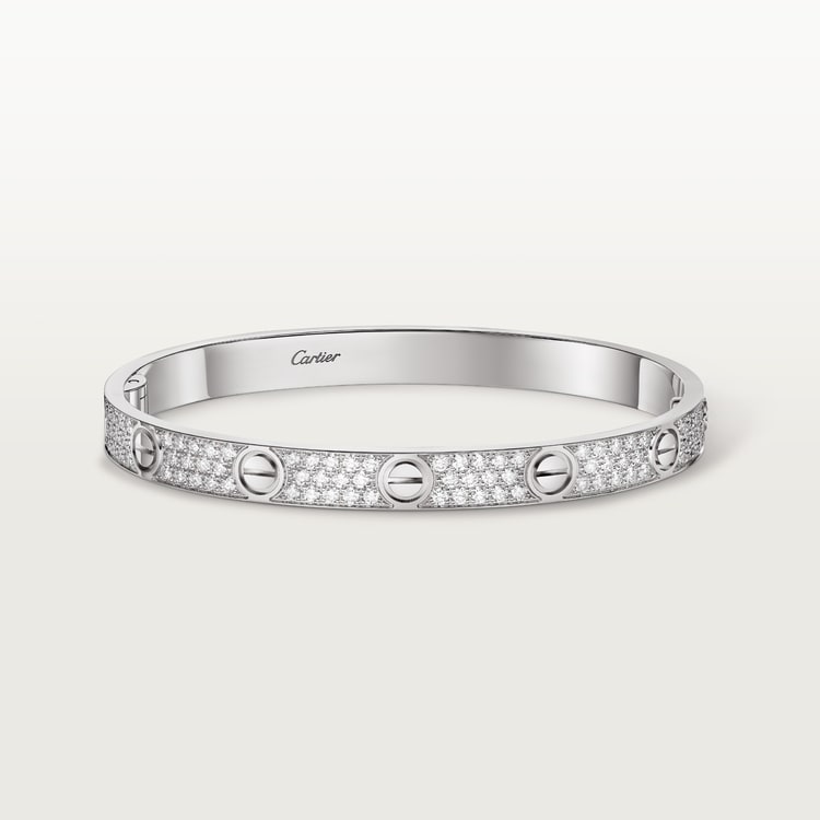CARTIER 러브 브레이슬릿 클래식 모델 파베 세팅