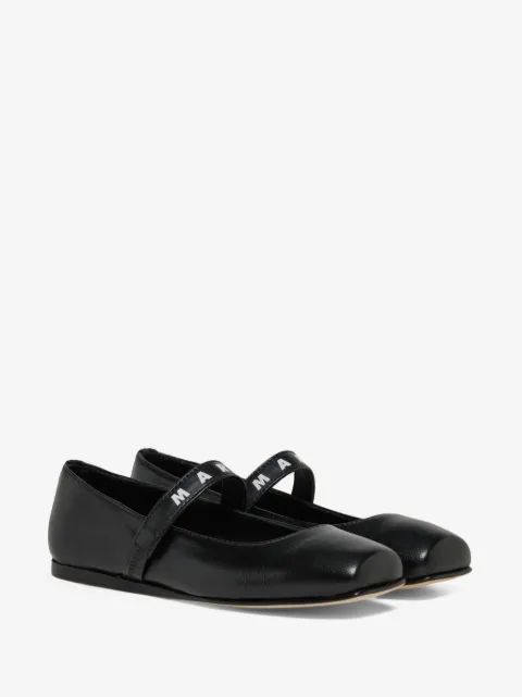 Marni Kids 블랙 레더 메리 제인