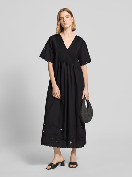 MaxMara Weekend 타르투포 순면 플리센드 프리타임 원피스