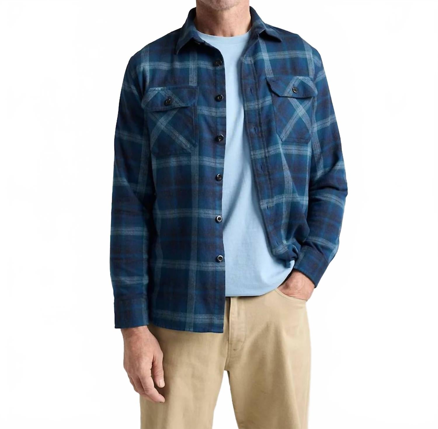 PENDLETON 버른사이드 데님 체크 셔츠