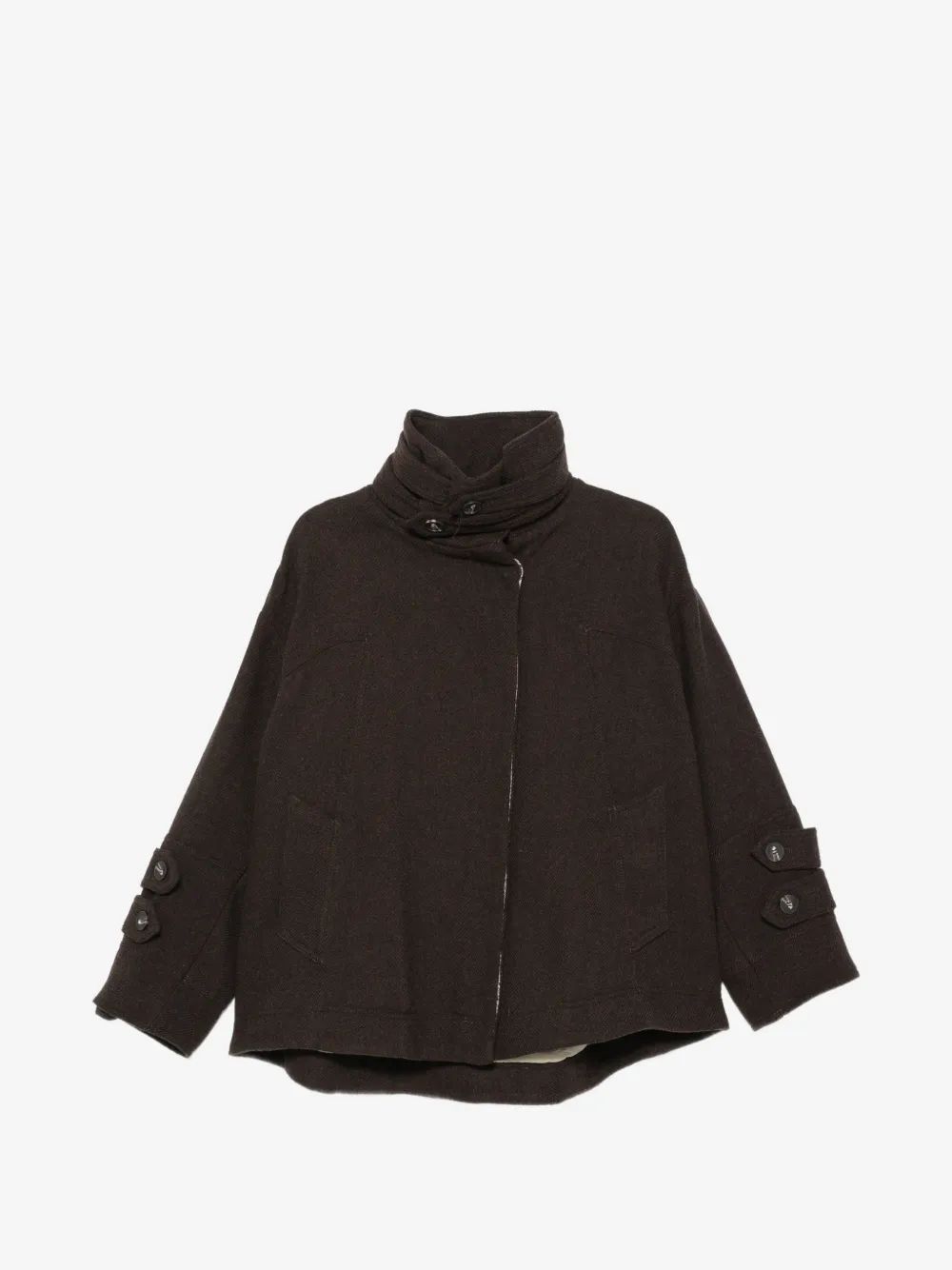 ANTONIO MARRAS 버튼 디테일 하이넥 자켓