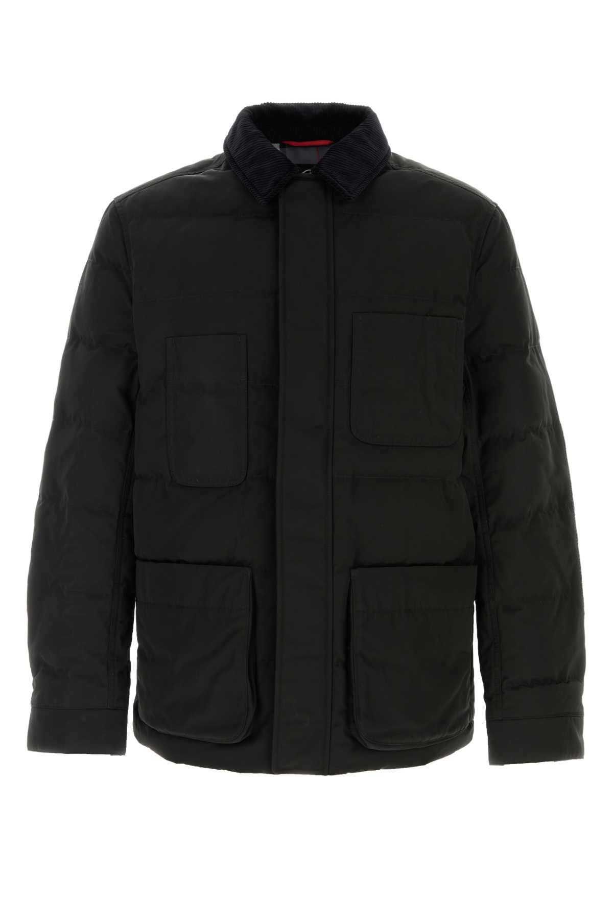 Junya Watanabe 블랙 폴리에스터 x 마무트 다운 자켓