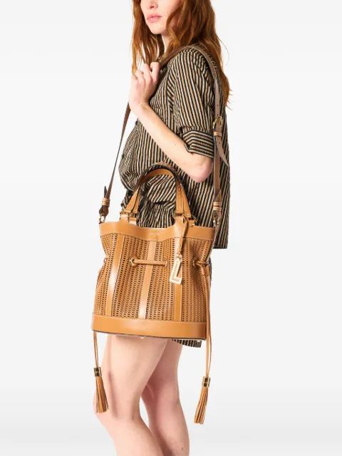 LANCEL 미디엄 컷아웃 버킷 백
