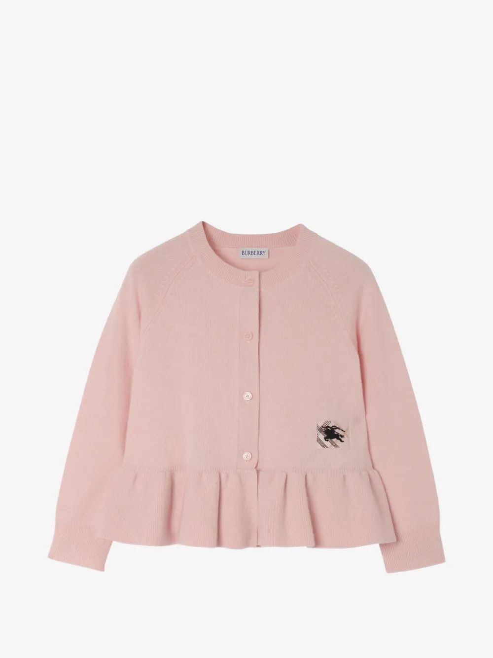 Burberry Kids 로고 디테일 가디건