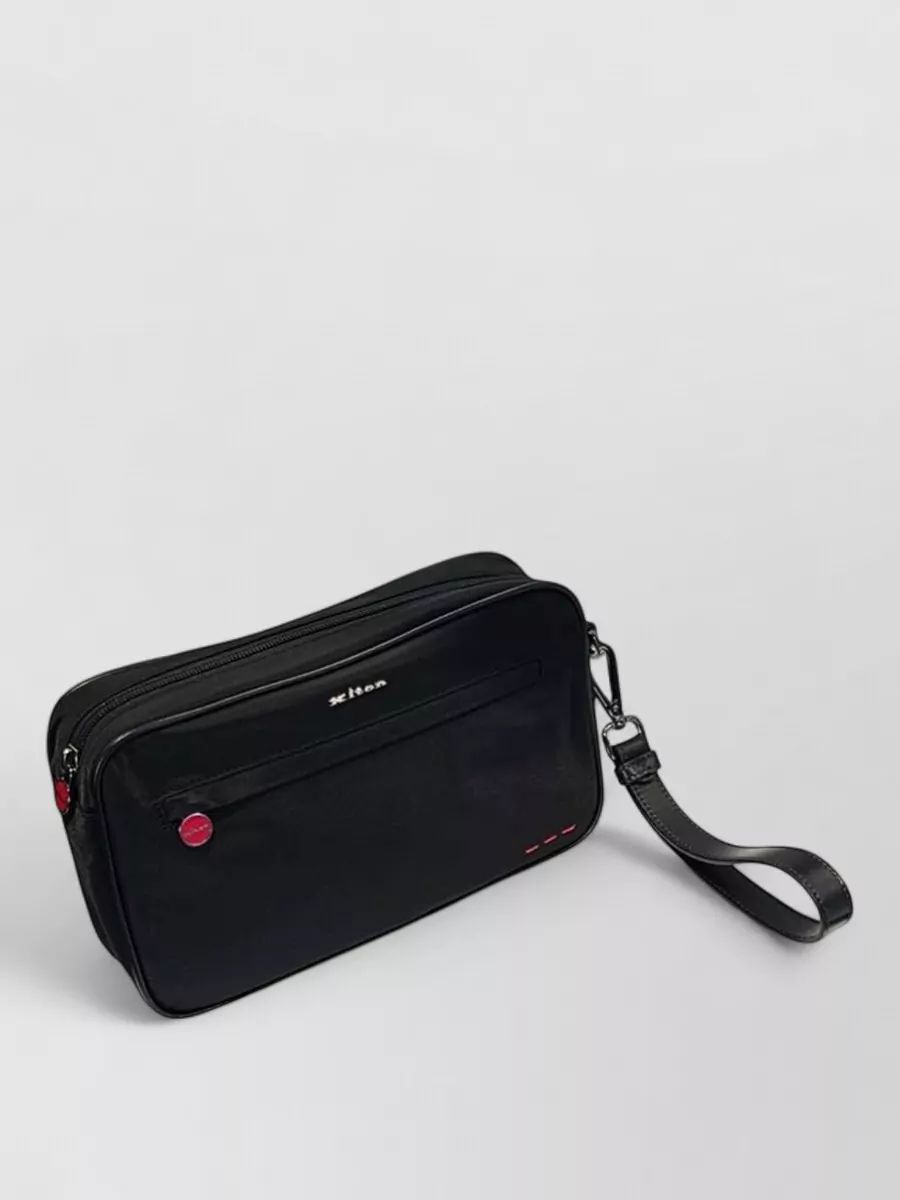 KITON 조절 가능한 스트랩 클러치백 앞주머니