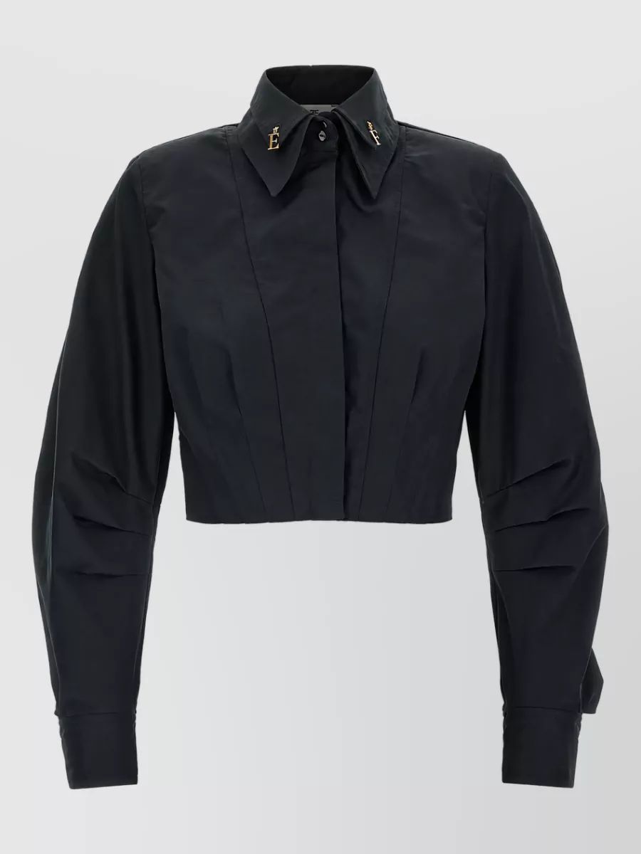 ELISABETTA FRANCHI 크롭드 버스터 셔츠