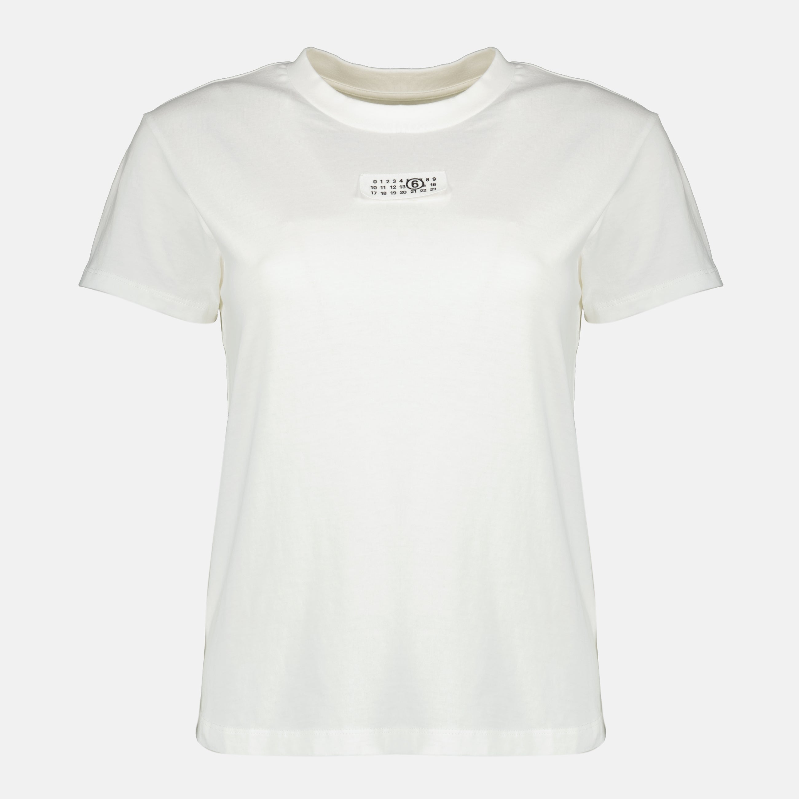 MM6 Maison Margiela 흰색 숫자 티셔츠