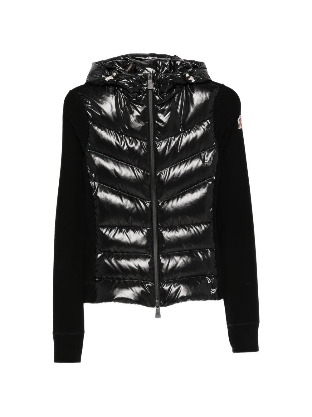 MONCLER GRENOBLE 퀼팅 후드 가디건