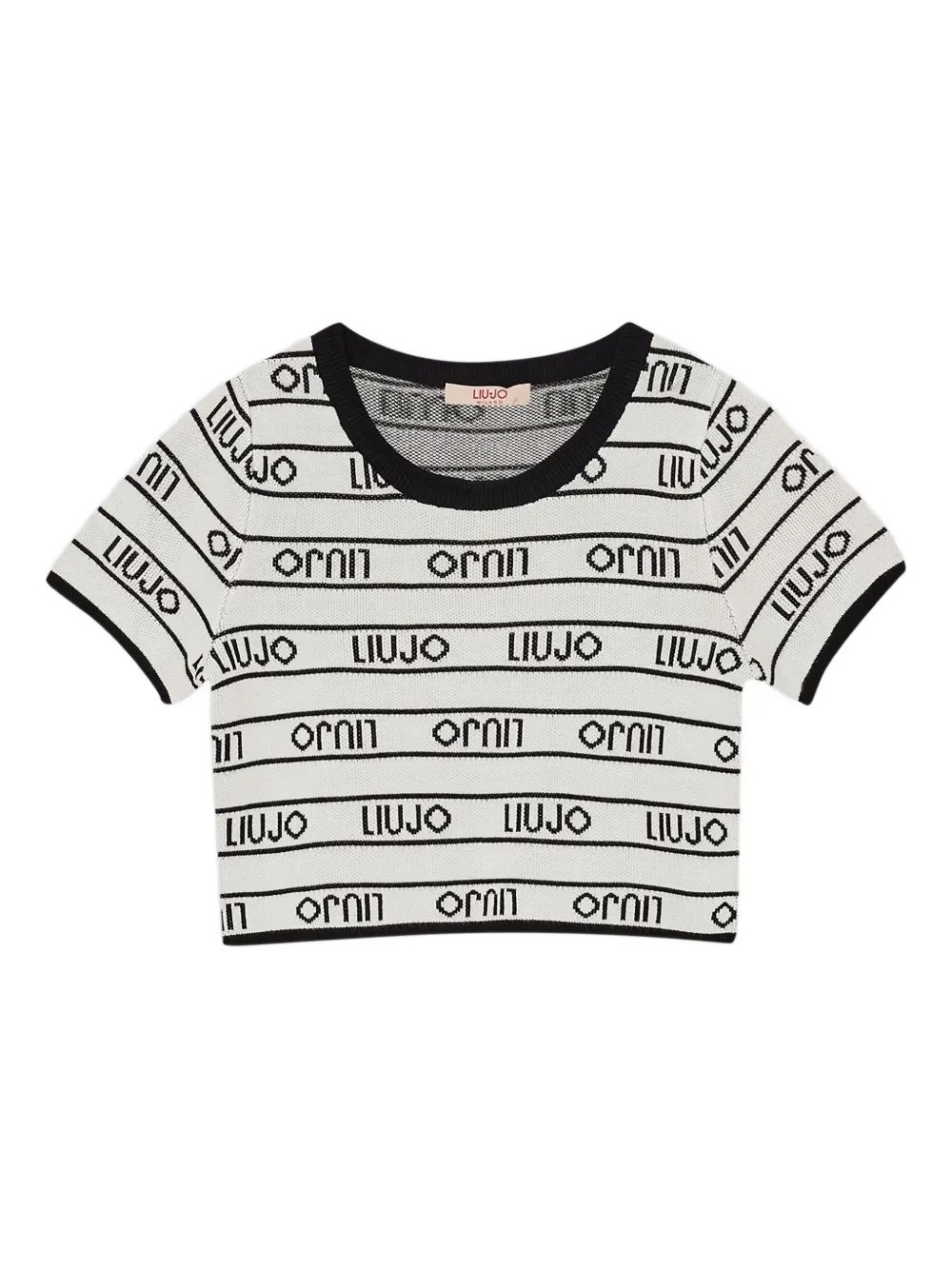 Liu Jo Kids 로고 크루넥 탑