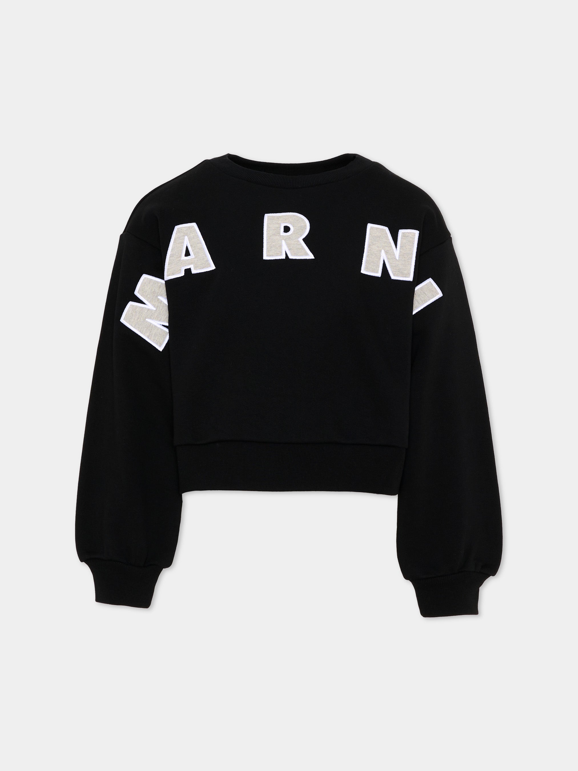 Marni Kids 스웻셔츠 소녀 로고